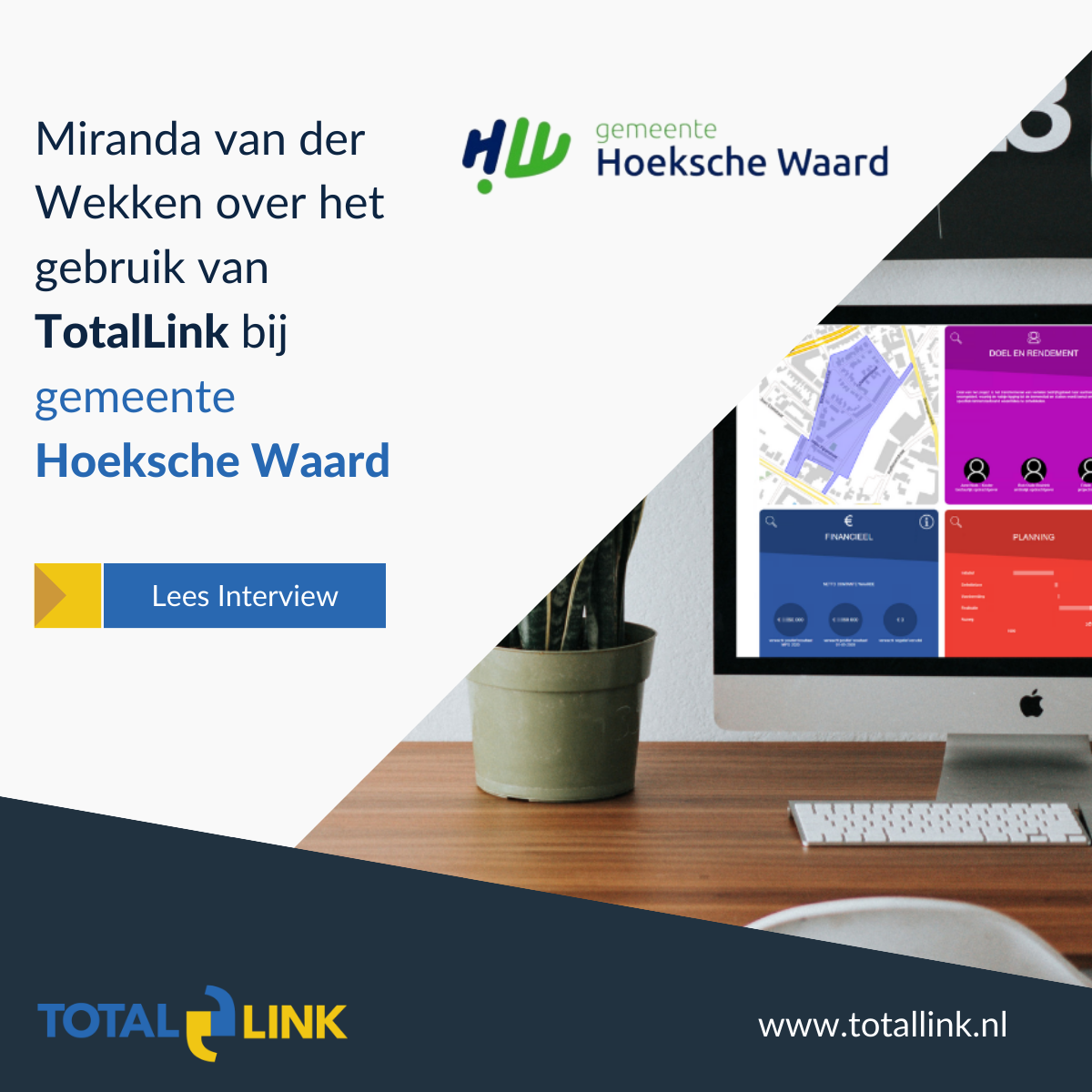 Gemeente Hoeksche Waard over TotalLink